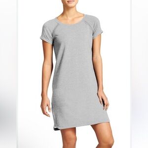 Athleta Pacer heathered grey tencel T-shirt Dress M